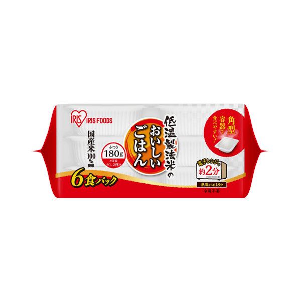 国産米100％　180g×6パック