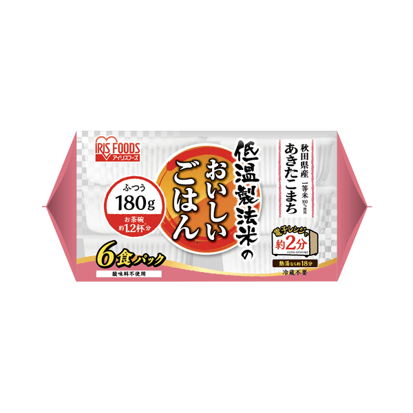 秋田県産あきたこまち　180g×6パック