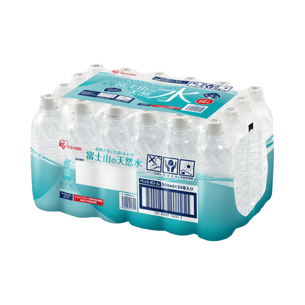富士山の天然水　500ml　ラベルレスシュリンク24本