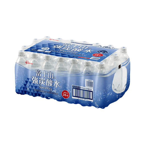 富士山の強炭酸水　500ｍl　ラベルレスシュリンク35本