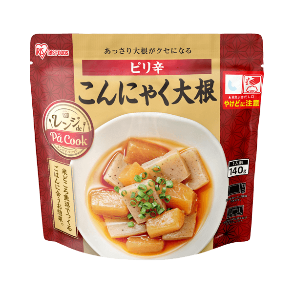 レンジアップ　ピリ辛こんにゃく大根　140g