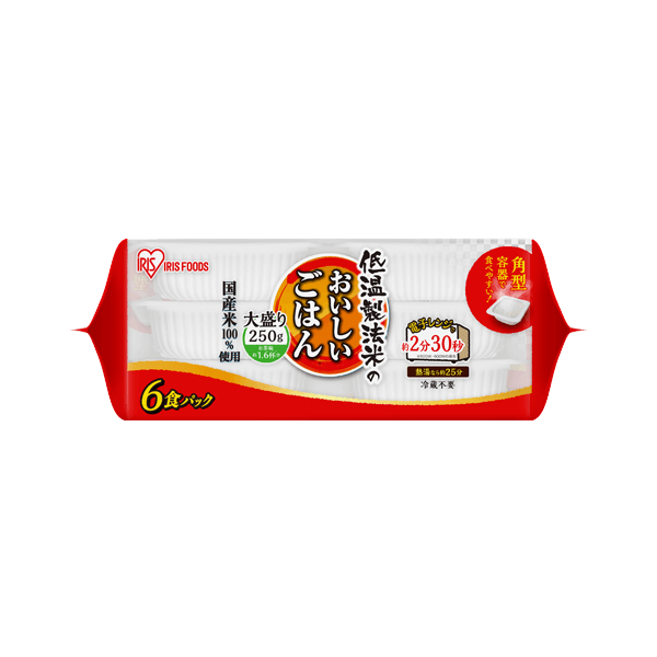 国産米100％250g×6パック