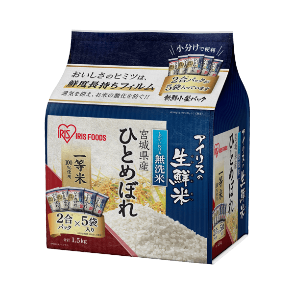 無洗米　宮城県産ひとめぼれ　1.5kg