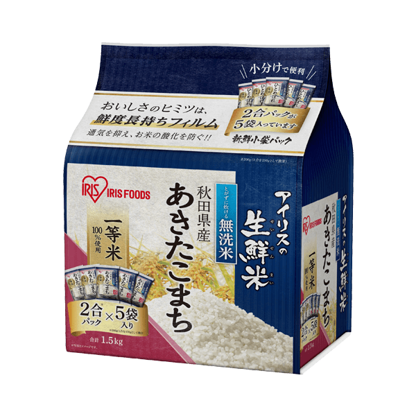 無洗米　秋田県産あきたこまち　1.5kg