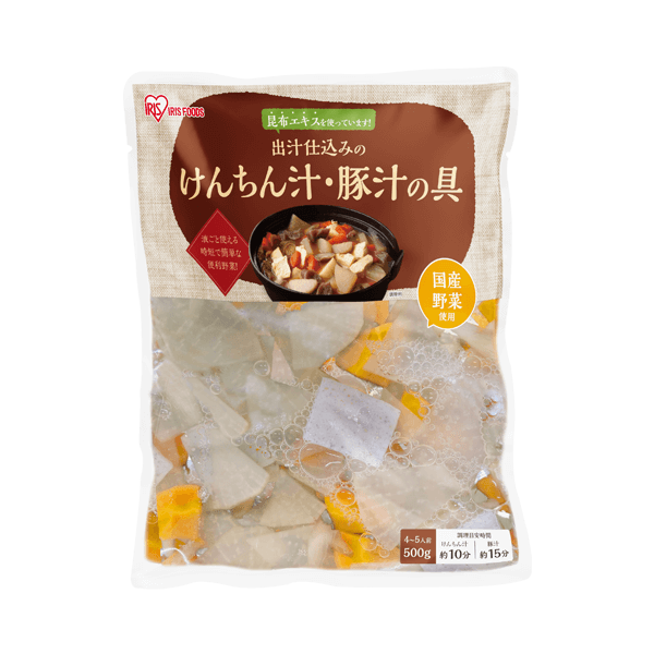 出汁仕込みのけんちん汁・豚汁の具　500ｇ