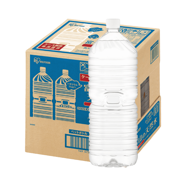富士山の天然水　2L　ラベルレス（ケース）