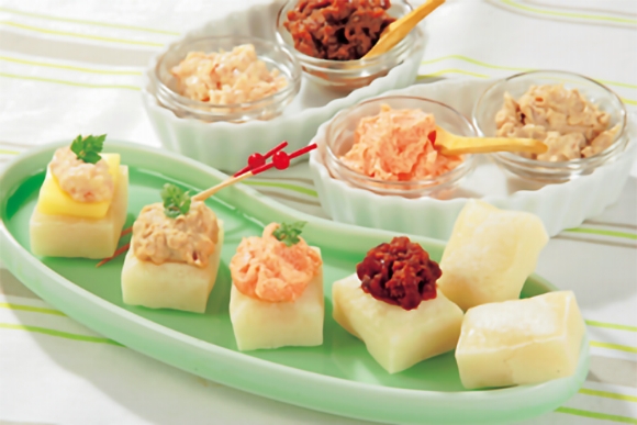 もちのカナッペ:おやつにもおつまみにも！