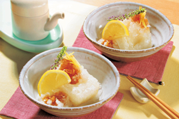 焼きもちの大根おろしのせ:サッパリおいしい！